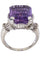 Bague Bague or blanc et améthyste 58 Facettes 074791
