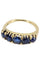 Bague BAGUE ANCIENNE JARRETIÈRE SAPHIRS 58 Facettes 055321