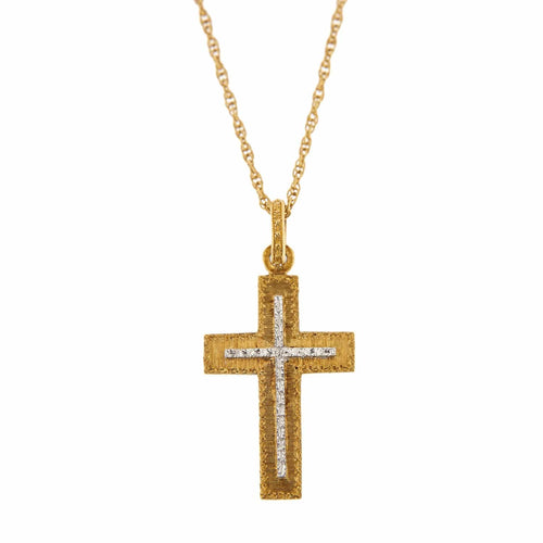 Collier BUCCELLATI - Collier pendentif croix 58 Facettes 25740