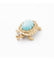 Broche 2.5 cm x 3.5 cm / Jaune / Or 750 Broche Tortue 58 Facettes 140457R