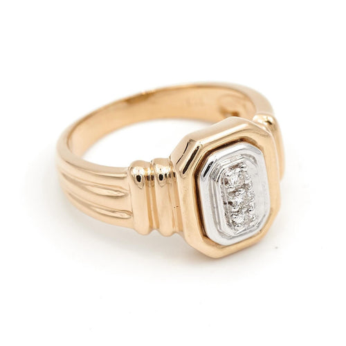 Bague 54.5 Bague Art déco Or jaune Diamant 58 Facettes 1801448CN