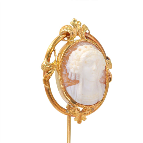 Broche Épingle à bâton camée victorienne - Élégance du 19ème siècle 58 Facettes 23317-0047