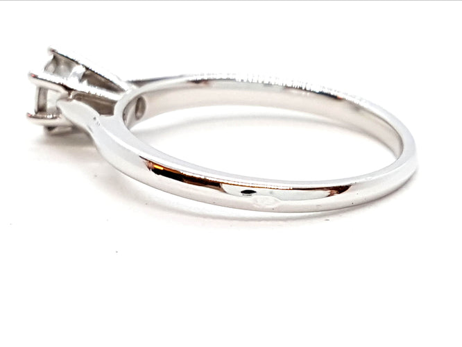 Bague 53 Bague Solitaire Or blanc Diamant 58 Facettes 06343CD