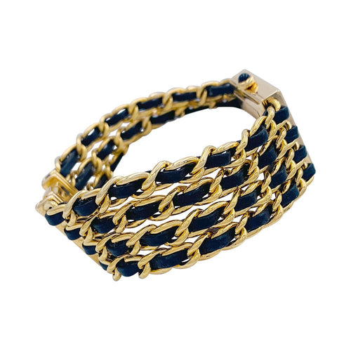 Montre Montre Chanel, "Mademoiselle", or jaune, cuir. 58 Facettes 32185