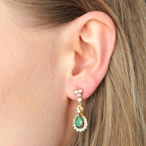 Boucles d'oreilles Or Jaune BOUCLES D’OREILLES DORMEUSES OR & TOURMALINE 58 Facettes BO/220029 RIV