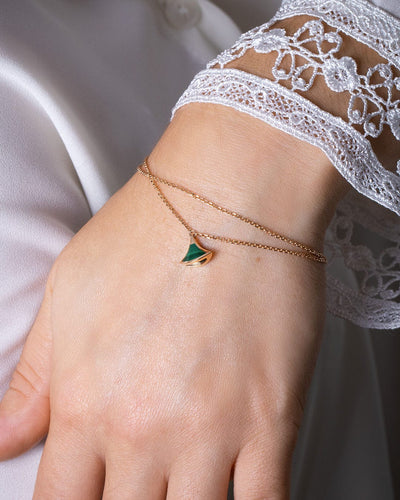 Bracelet Bracelet BULGARI Diva's Dream Malachite en Or Rose 750/1000 58 Facettes 62206-58051
