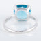 Bague 52 Bague Solitaire Topaze bleue 58 Facettes 8384