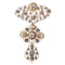 Pendentif Pendentif croix en or, diamants 58 Facettes 12094-0045