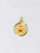 Pendentif Médaille amour Augis "L'essentielle" Plus qu’hier moins que demain Or jaune Rubis Diamant 58 Facettes J239