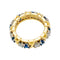Bague 52 Bague Tiffany&Co. "Sixteen Stones", or jaune, platine, diamants et saphirs. 58 Facettes 30738