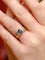 Bague 53 Bague Or jaune Diamants Saphir ovale 58 Facettes J168