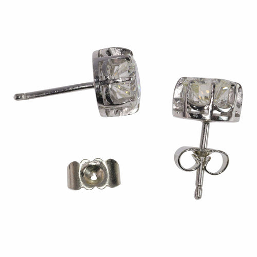 Boucles d'oreilles clous d'oreilles diamants 2,40 ct 58 Facettes 23249-0307
