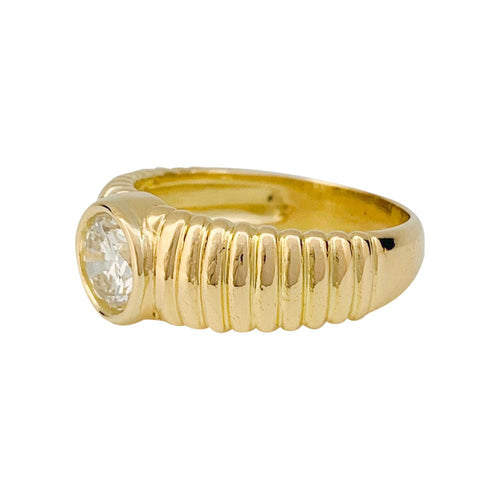 Bague 56 Bague diamant 1,01 carat en or jaune. 58 Facettes 31299