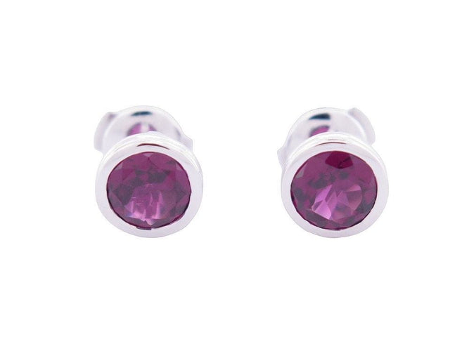 Boucles d'oreilles boucles d'oreilles POIRAY puces lolita rhodolite or 18k 58 Facettes 255879