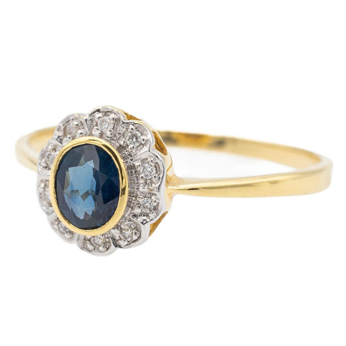 Bague 56 Bague Or jaune Saphir 58 Facettes 578376CD