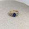 Bague Bague en or jaune diamants et saphir 58 Facettes 18764