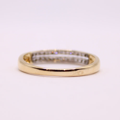 Bague 56 Bague double rangs de diamants 58 Facettes 6582