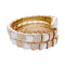 Bracelet Bracelet Bulgari, "Serpenti Viper", or rose, diamants, nacre. 58 Facettes 33142