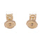 Boucles d'oreilles Puces d'oreilles en or jaune, diamants. 58 Facettes 33373