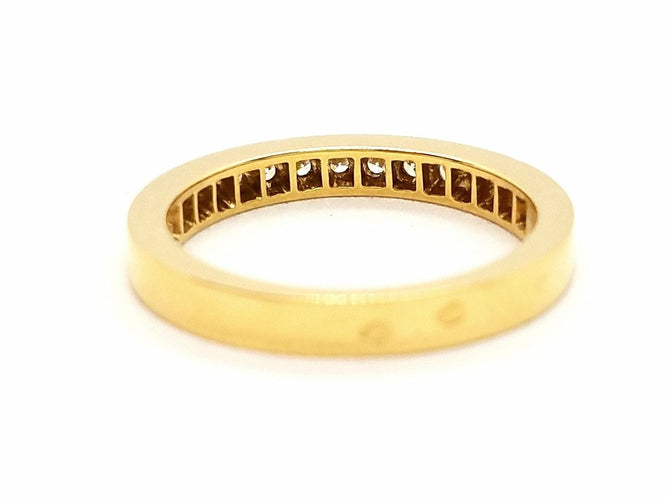 Bague 53 Bague Alliance Or jaune Diamant 58 Facettes 578768RV