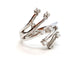 Bague 56 Bague Or blanc Diamant 58 Facettes 06357CD