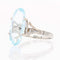 Bague 52 Bague aigue-marine or blanc 58 Facettes 21-596B