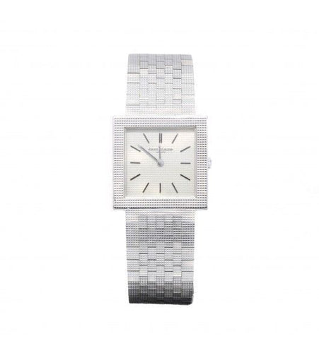 Montre Tour de poignet : 17.5 cm. / Blanc/Gris / Or 750 Montre JAEGER LECOULTRE 58 Facettes 200112R