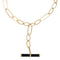 Collier Sautoir Pomellato, "Victoria", or rose, jais. 58 Facettes 33269