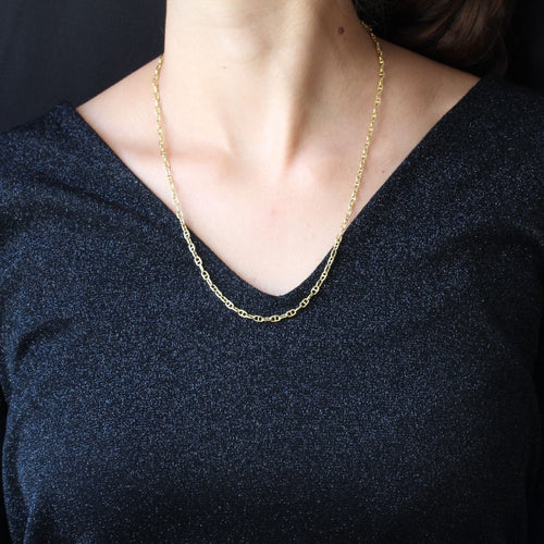 Collier Chaine en or jaune maille marine 58 Facettes 21-235