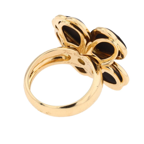 Bague 52 Van Cleef & Arpels Bague Rose de Noel Or jaune Diamant 58 Facettes 1696409CN
