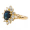 Bague 56 Bague Pompadour Or jaune Saphir 58 Facettes 2601749CN