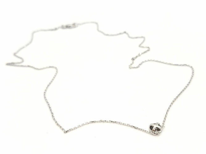 Collier Collier Or blanc Diamant 58 Facettes 579044RV