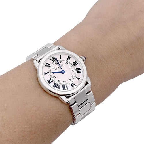 Montre Montre Cartier, "Ronde Solo", acier. 58 Facettes 33454