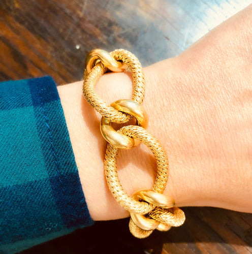 Bracelet Bracelet en or jaune Georges Lenfant 58 Facettes 1