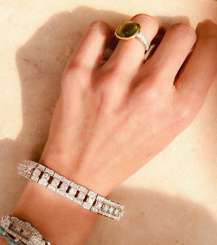 Bracelet Bracelet diamant en or gris 58 Facettes 0