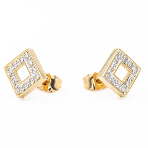Boucles d'oreilles Boucles d'oreilles Puces Or jaune Diamant 58 Facettes 2090633CN
