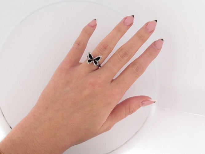 Bague 52 bague MESSIKA butterfly en or blanc 18k diamants 0.27 ct 58 Facettes 258413