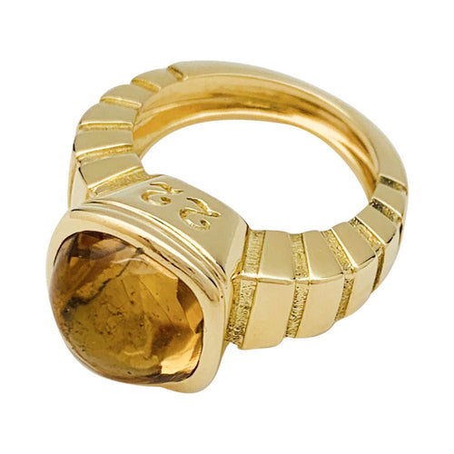 Bague 53 Bague Van Cleef & Arpels "Façade" en or jaune, citrine. 58 Facettes 31759