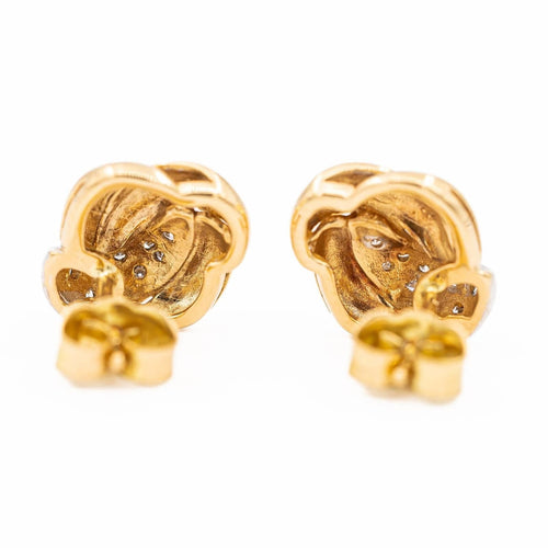 Boucles d'oreilles Boucles d'oreilles Puces Or jaune Diamant 58 Facettes 2284147CN