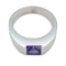 Bague 51 Bague Cartier, "Tank", or blanc, améthyste. 58 Facettes 31057