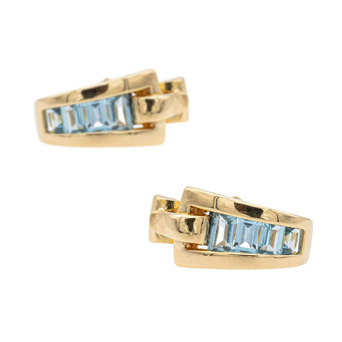 Boucles d'oreilles Guy Laroche Boucles d'oreilles Or jaune Topaze 58 Facettes 2662657CN