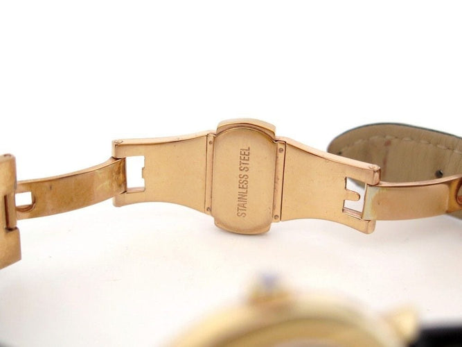 Montre vintage montre CARTIER 1810 must ronde 32 mm quartz plaque or et cuir 58 Facettes 254679