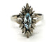 Bague 51 Bague Or blanc Aigue marine 58 Facettes 1752576CN