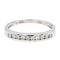 Bague 51 Bague Demi alliance Or blanc Diamant 58 Facettes 2295226CN