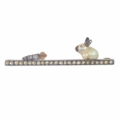 Broche Broche Diamants Lapin avec une carotte 58 Facettes 23139-0136