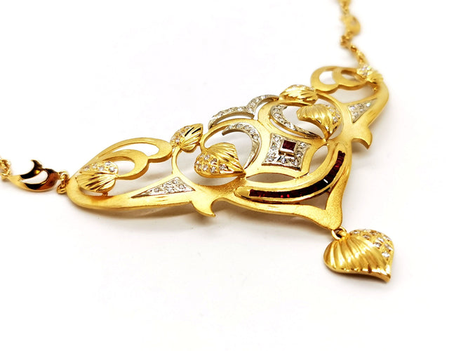 Collier Collier Or jaune Diamant 58 Facettes 1074976CN