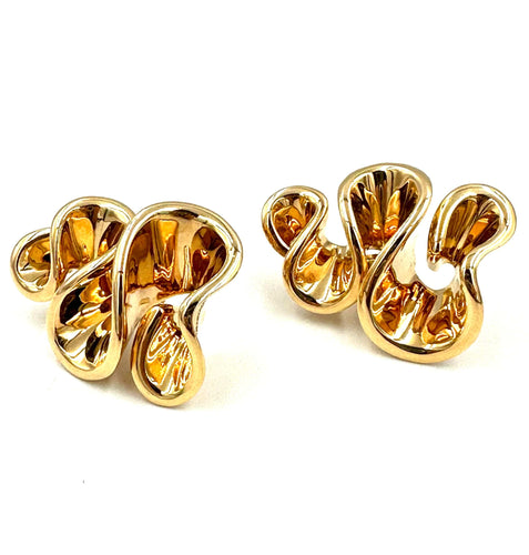 Boucles d'oreilles DE GRISOGONO. Boucles d’oreilles Zigana or rose 18K 58 Facettes