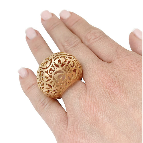 Bague 52 Bague Pomellato, "Arabesque", or rose. 58 Facettes 33167