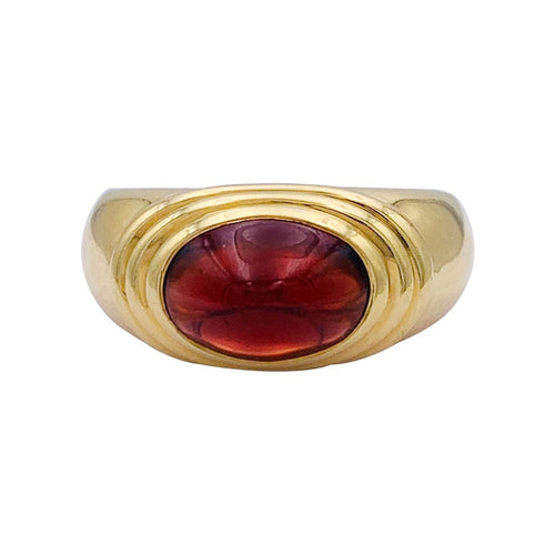 Bague 54 Bague Boucheron, "Jaïpur", or jaune, grenat. 58 Facettes 32643