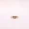 Bague Solitaire diamants en pavage sur or jaune et blanc 58 Facettes